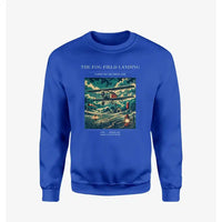 Thumbnail for VINTAGE G4150 - The Fog Field Landing - Designed Sweatshirts design on blue