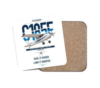 Thumbnail for Cessna A185F Skywagon design on white 1 piece coaster