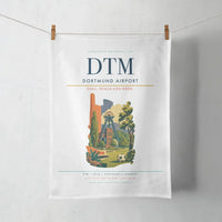 Thumbnail for Dortmund Airport (DTM) design on white towel
