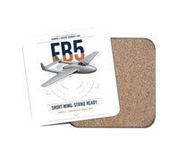 Thumbnail for de Havilland Vampire FB5 design on white 1 piece coaster