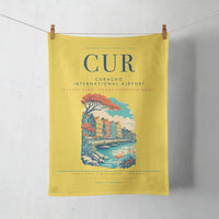 Thumbnail for Curaçao International Airport (CUR) design on yellow towel