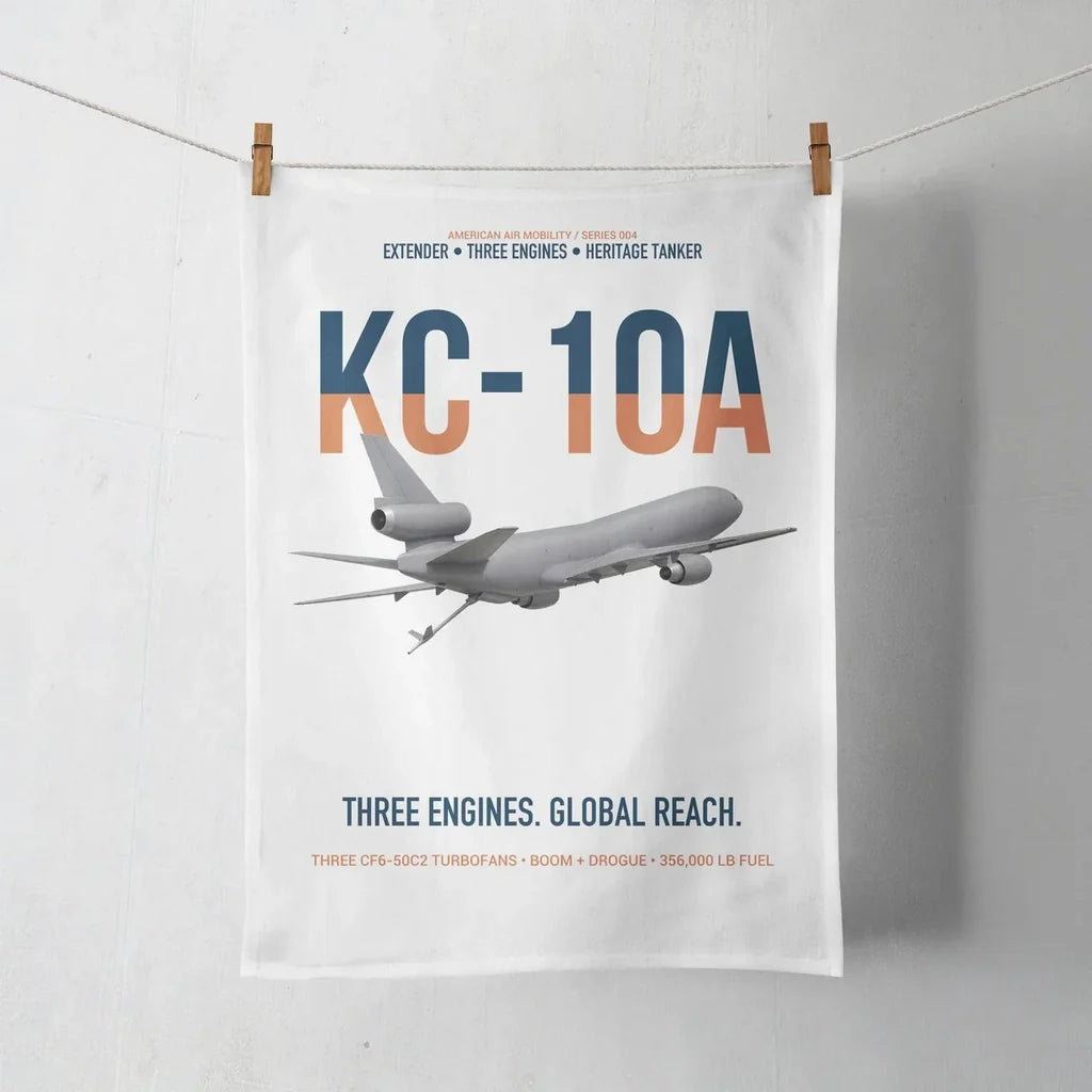 KC-10A EXTENDER design on white towel