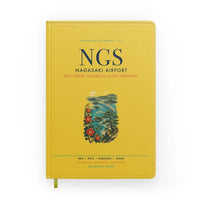 Thumbnail for Nagasaki Airport (NGS) design on yellow notebook