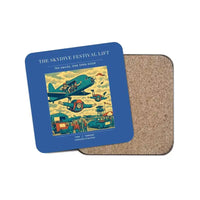 Thumbnail for The Skydive Festival Lift - Designed Coasters design on blue 1-piece