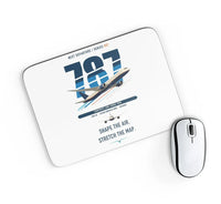 Thumbnail for Boeing 787-9 Dreamliner design on white rectangle mouse pad