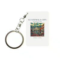 Thumbnail for GUATEMALA CITY - Poster - Key Chain - White