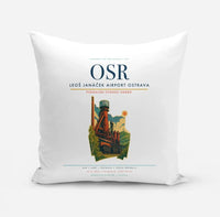 Thumbnail for Leoš Janáček Airport Ostrava (OSR) design on white pillow