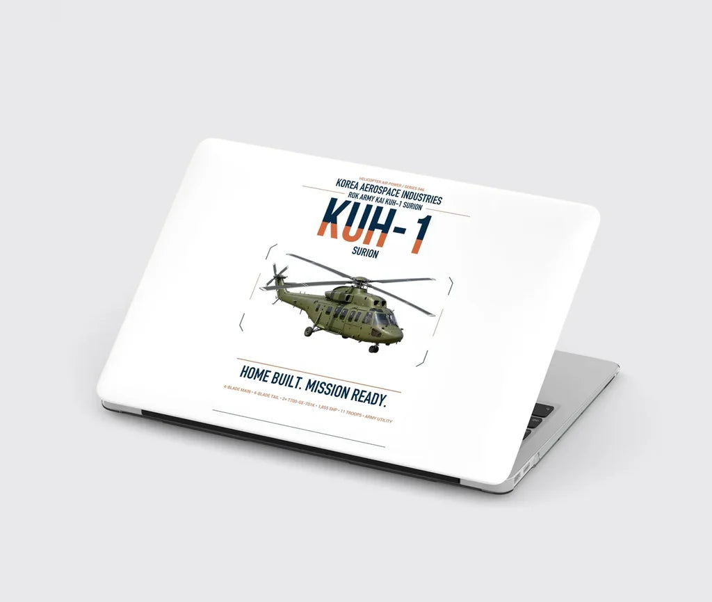 Korea Aerospace Industries KUH-1 Surion design on white MacBook case
