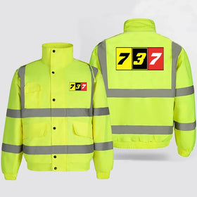 Flat Colourful 737 Reflective Winter Jackets