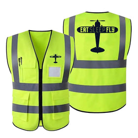Eat Sleep Fly & Propeller Reflective Vests
