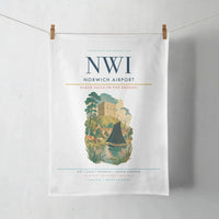 Thumbnail for Norwich Airport (NWI) design on white towel