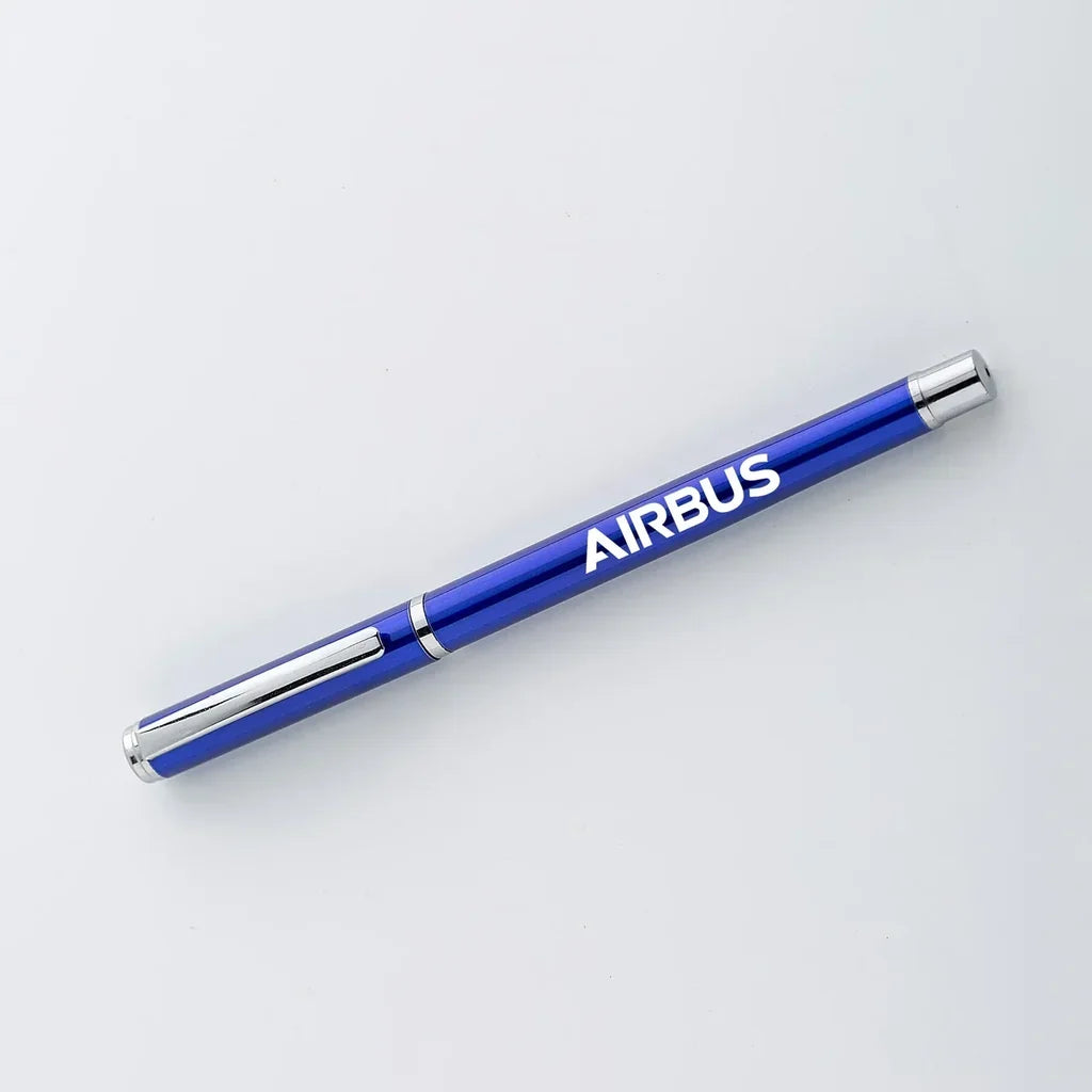 Airbus & Text ballpen - blue