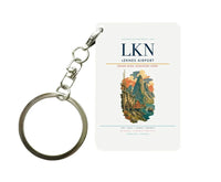 Thumbnail for Leknes Airport (LKN) design on white key chain