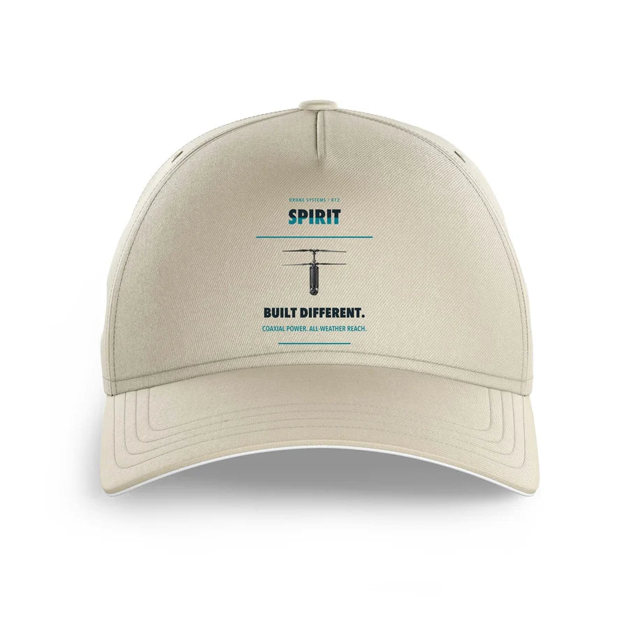 Ascent AeroSystems Spirit design on beige printed hat