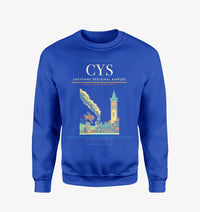 Thumbnail for Cheyenne Regional Airport (CYS) design on blue sweatshirt