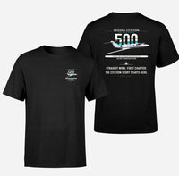 Thumbnail for Cessna Citation 500 - Citation I design on black double-side t-shirt, double-side print