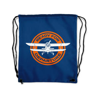 Thumbnail for Ready for Departure Drawstring Bag - view 2