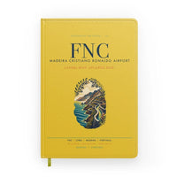 Thumbnail for Madeira Cristiano Ronaldo Airport (FNC) design on yellow notebook