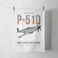 Thumbnail for P-51D Mustang design on white towel