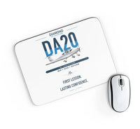 Thumbnail for Diamond DA20 design on white rectangle mouse pad
