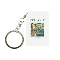 Thumbnail for TEL AVIV - Poster - Key Chain - White
