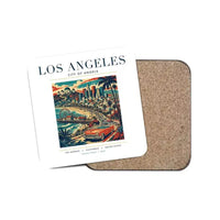 Thumbnail for LOS ANGELES - Poster - Coaster - White