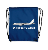 Thumbnail for Airbus A220 Drawstring Bag - view 2