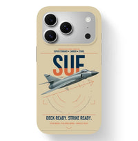 Thumbnail for Dassault Super Étendard design on beige magsafe iphone case, for iPhone 17 Pro