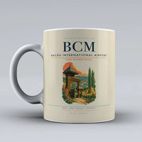 Thumbnail for Bacău International Airport (BCM) airport code design on beige ceramic mug
