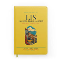 Thumbnail for Lisbon Humberto Delgado Airport (LIS) design on yellow notebook