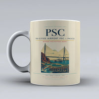 Thumbnail for Tri-Cities Airport (PSC) airport code design on beige ceramic mug