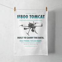 Thumbnail for Inspired Flight IF800 Tomcat design on white towel