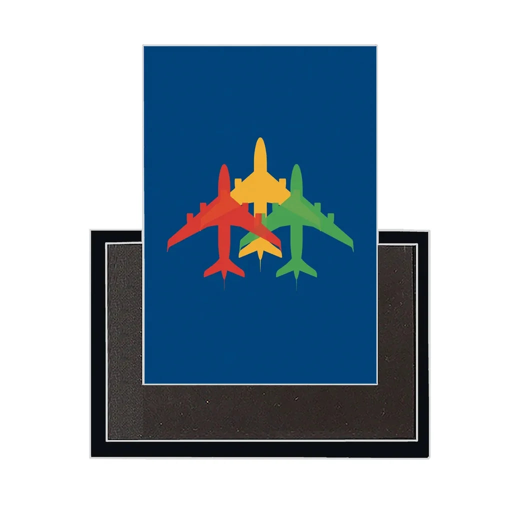 Colourful 3 Airplanes Magnet - view 2