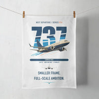 Thumbnail for Boeing 737 MAX 7 design on white towel
