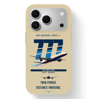Thumbnail for Boeing 777-300ER design on beige magsafe iphone case