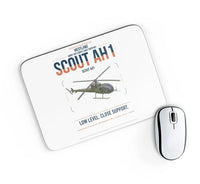 Thumbnail for Westland Scout AH1 design on white rectangle mouse pad