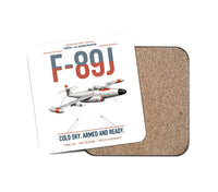 Thumbnail for F-89J Scorpion design on white 1 piece coaster