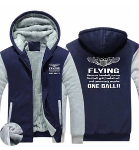 Flying One Ball Zipped Sweatshirts