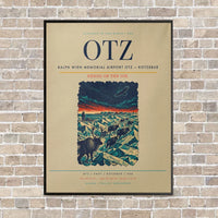 Thumbnail for Ralph Wien Memorial Airport OTZ — Kotzebue vertical canvas print - framed - beige background
