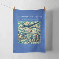 Thumbnail for VINTAGE G4234 - The Dropped Supplies - Designed Towels design on blue