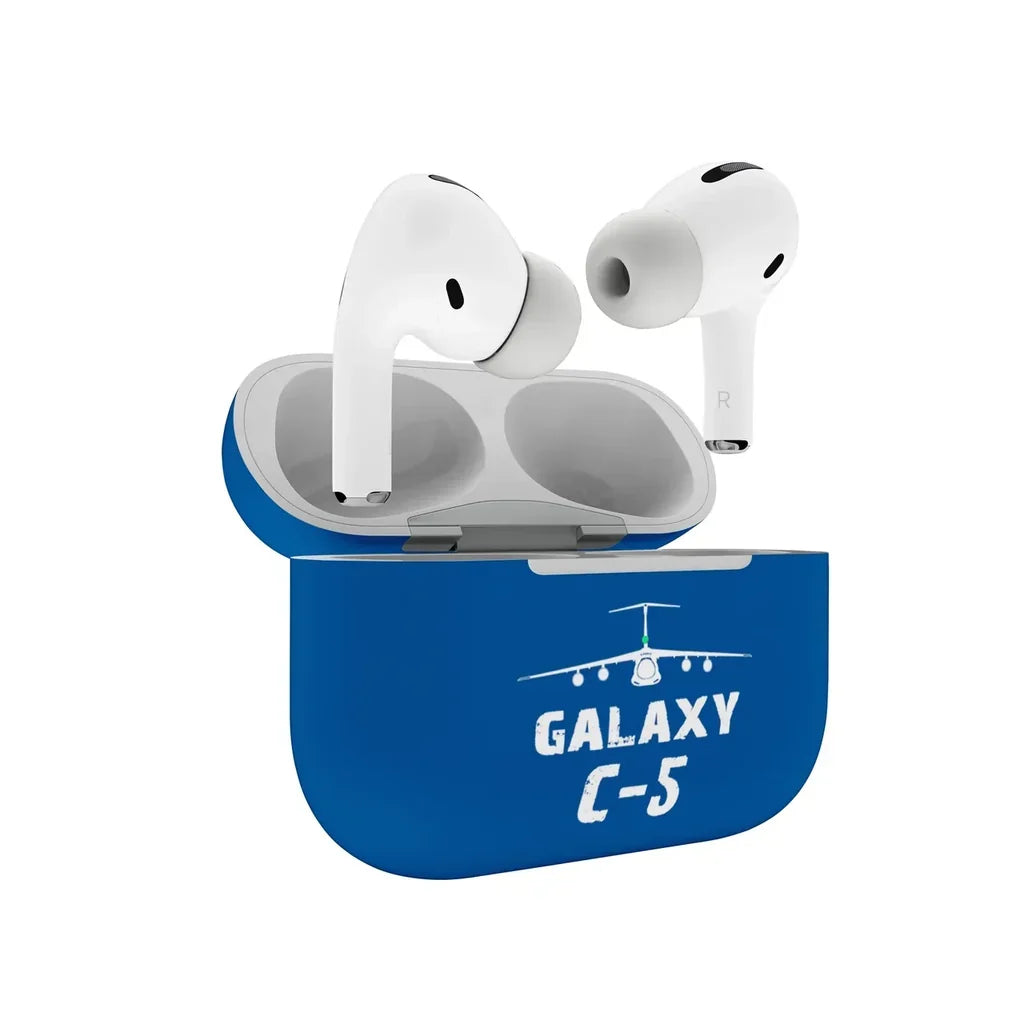 Military Transport Airplane C 5 AirPods Pro plastic case - Blue