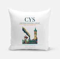 Thumbnail for Cheyenne Regional Airport (CYS) design on white pillow