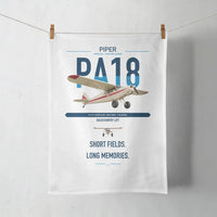 Thumbnail for Piper PA-18 Super Cub design on white towel