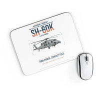 Thumbnail for Mitsubishi Sikorsky SH-60K design on white rectangle mouse pad