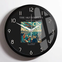 Thumbnail for VINTAGE G4036 - The Skywriters - Designed Wall Clocks design on black framed
