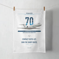 Thumbnail for Fokker 70 design on white towel