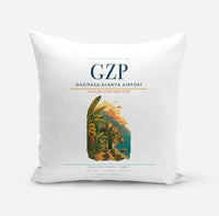 Thumbnail for Gazipasa-Alanya Airport (GZP) design on white pillow