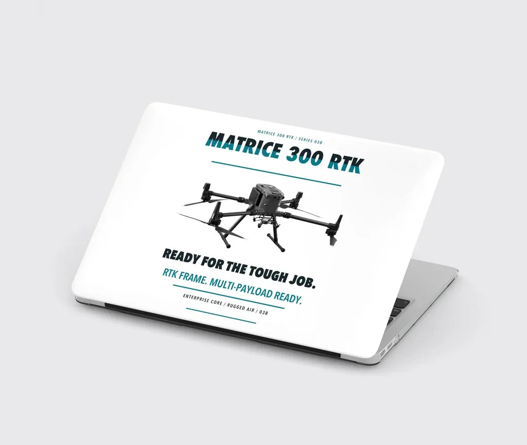 DJI Matrice 300 RTK design on white MacBook case