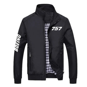 Boeing 757 Flat Text Stylish Jackets