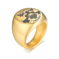 Thumbnail for Customisable Volunteer Firefighter Design 20MM Ring - view 2
